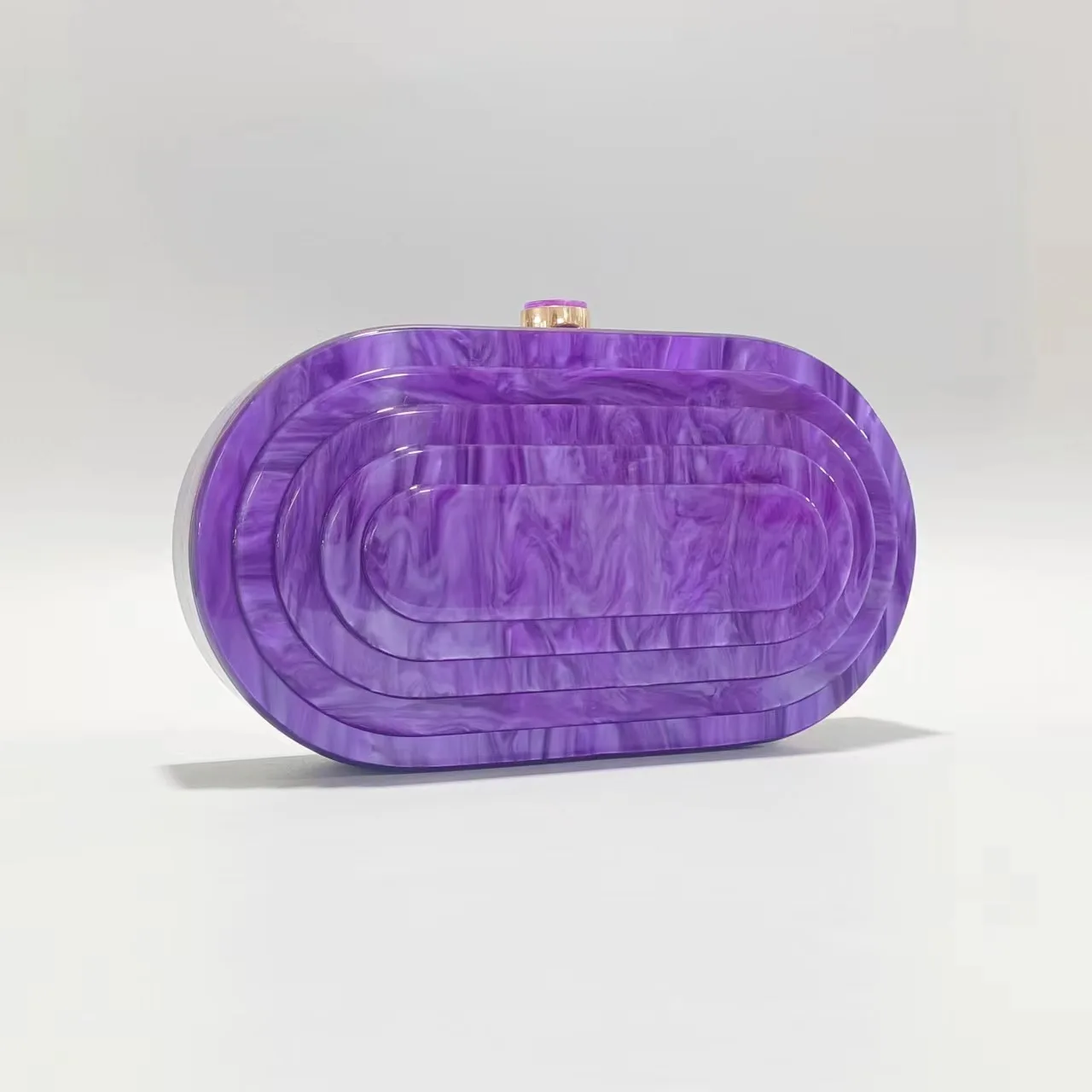 Summer dinner retro European and American splicing resin bag trend acrylic single shoulder chain bag for women