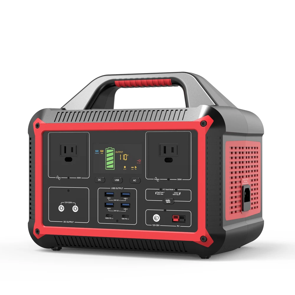 518Wh Portable Energy Generator 500W heavy duty Solar Power Generator Quick Charge Electrical Power Alternative Generator
