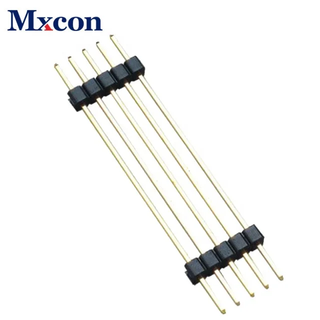 
High quality single row straight double plastic Pitch 2.54mm pin header 