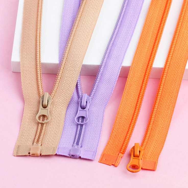 Garment Accessories 5# Open End Thickening Colorful Zipper Jacket Plastic Nylon Zipper