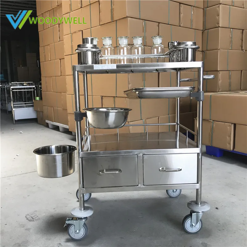 Factory Price Medical Drug Hospital Trolley Customizable