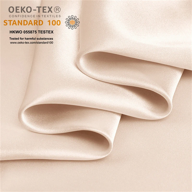 OEKO-TEX-100  Luxury Silk Grade 6A 100% Pure Natural Silk Fabric mulberry 16mm Silk Crepe Satin Fabric