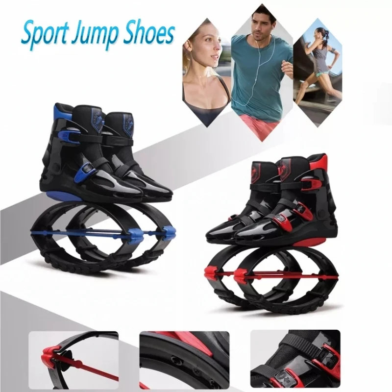 Kangaroo Jumping Shoes Unisex Bounce Sports Jump Children Rebound Fitness hopping Footwear Anti-Gravity Running Boots Gym Shoes