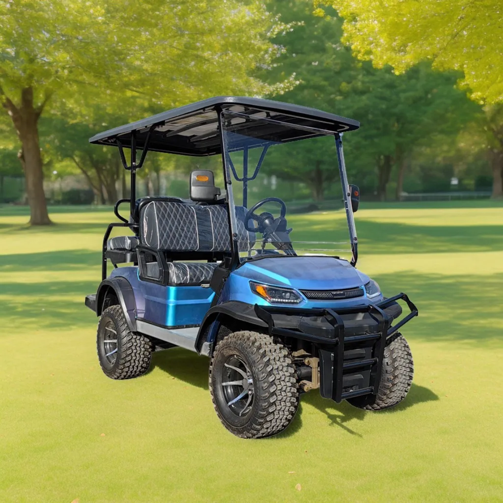 Cheap chinese 4wd golf carts electric lithium 4 seats electric ezgo with cargo box trunk