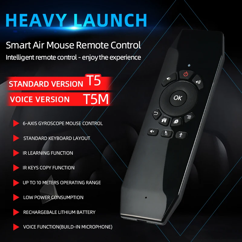 usb remote control with air mouse keyboard support to changhong tv control remote