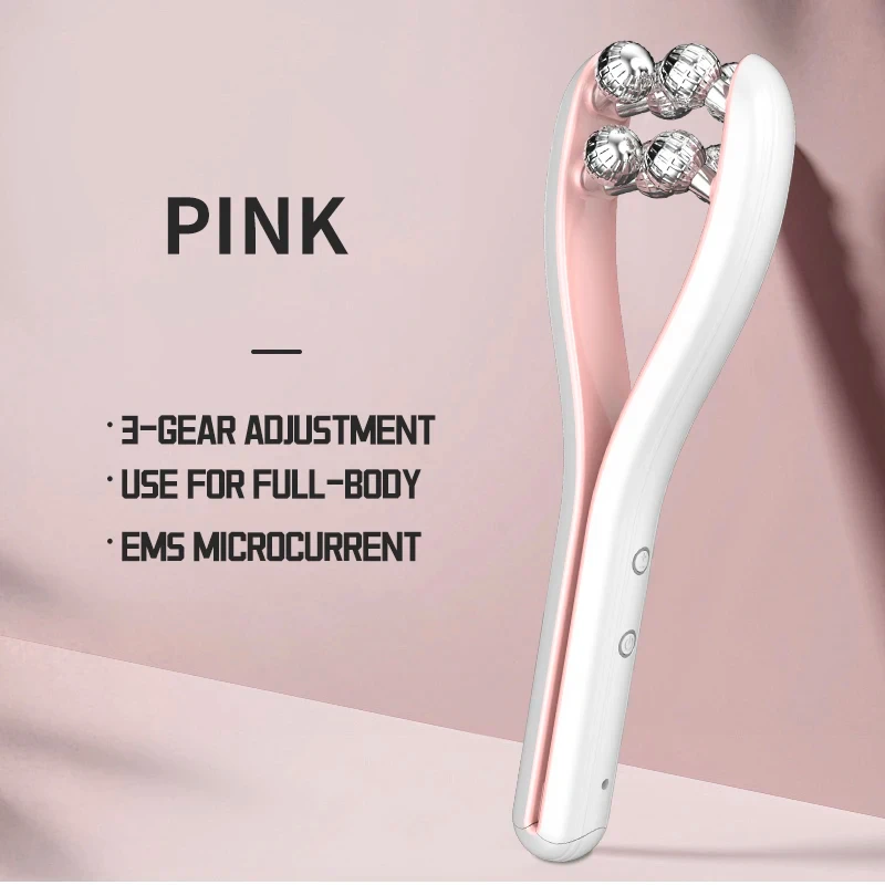 Popular style Micro Current Face Massager V-shaped Face Lift Care Anti-wrinkle cheeks and Chin Face Slimming Y-shaped roller