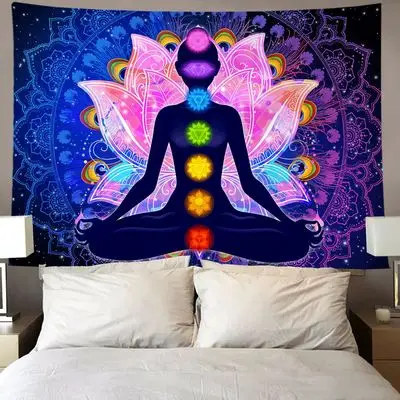 Wholesale living room hanging wall decorative psychedelic abstract wall art hanging tapestry