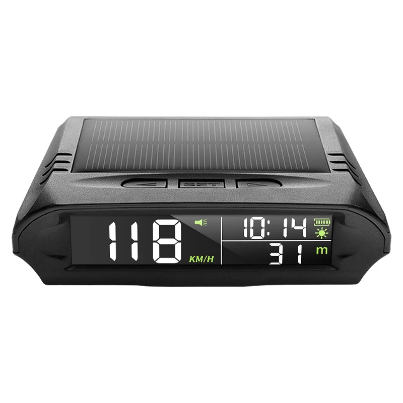 ACE S98 Cheap Solar GPS Head Up Display with Solar Charging Speedometer Smart Speed Car Display Auto Starting by Driving