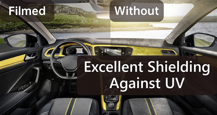 JUARATECH Adjustable PET Material good heat insulation colorful Sputter Mirror Reflective Film  For Car Window Tint