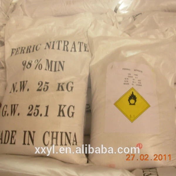 
98% Ferric nitrate, Fe(NO3)3.9H2O, Industrial grade,IRON(III) NITRATE-9-HYDRATE 
