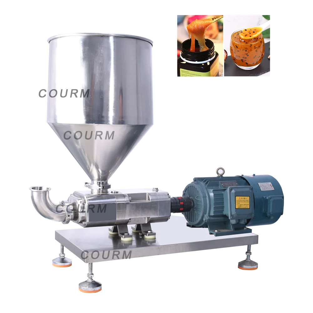 COURM high quality whole sale horizontal stainless steel single screw rotor honey transfer pump
