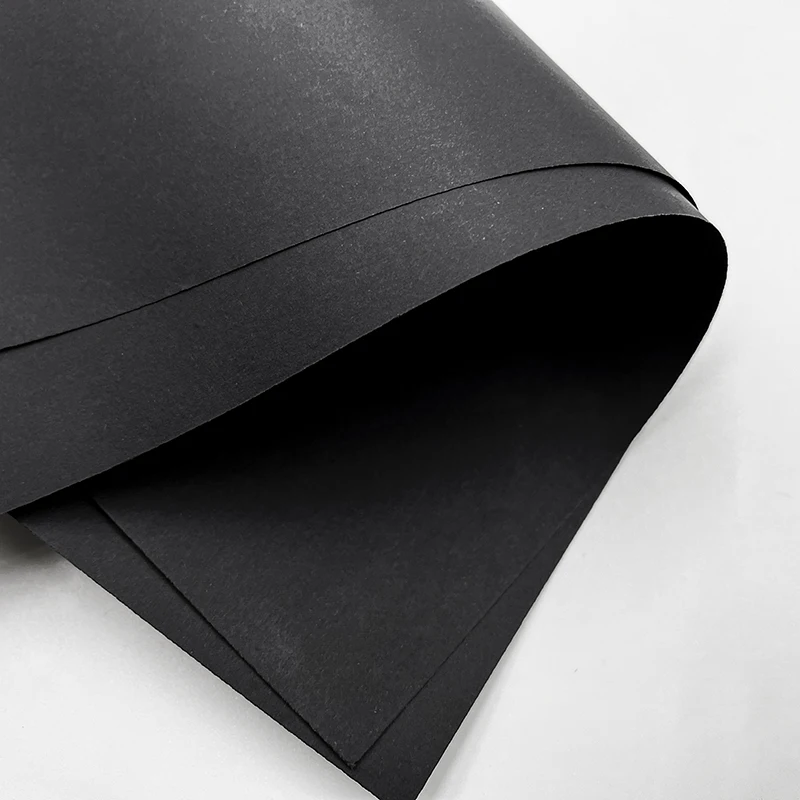 Wholesale High quality 300gsm 350gsm 400gsm Black Card Paper Recycled Black Paperboard Black Duplex Paper Cardboard