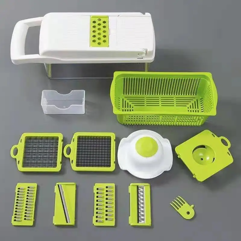 16 in1 Multifunctional Vegetable Cutter Shredders Slicer Shred And Dice Fruit Potato Chopper Carrot Grater Mandoline Tool