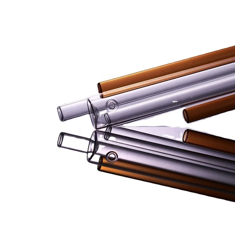 Clear Amber Boron Glass Tubes Heat Resistance Glass Pipes for Pharma Packaging