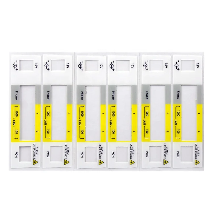 Custom Printing Die Cut Strong Adhesive PVC Stickers Waterproof Frosted Plastic Labels for Electrical Control Panel Board