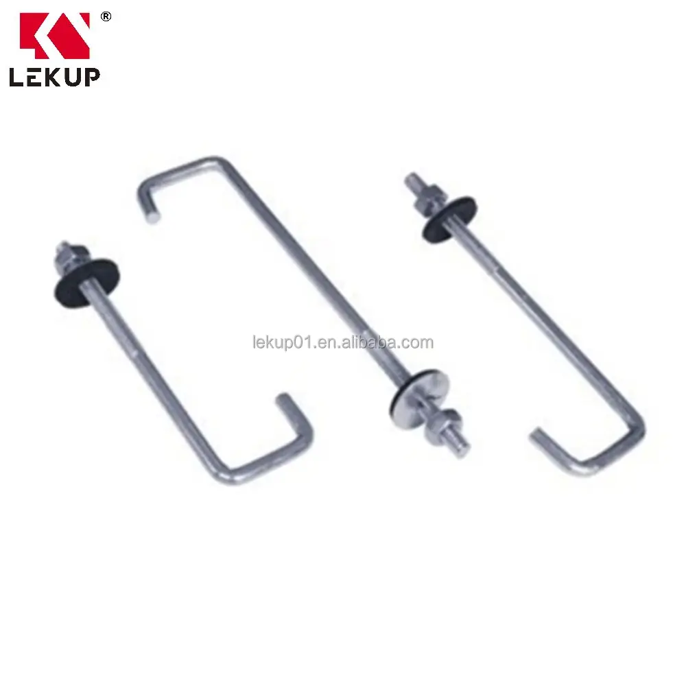 4.8, 6.8, 8.8, 10.9 Grade Galvanized Bent Anchor Bolts Versatile Roof Hook J Bolt Threaded J Hook Bolts