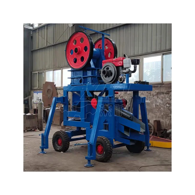portable 10-20tph rock stone aggregate pe250x400 jaw crusher machine with vibrating screen