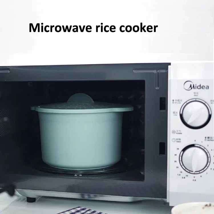 New Multifunctional Plastic Microwave Rice Cooker and Bento Lunch Box Insulated Food Steamer Pot