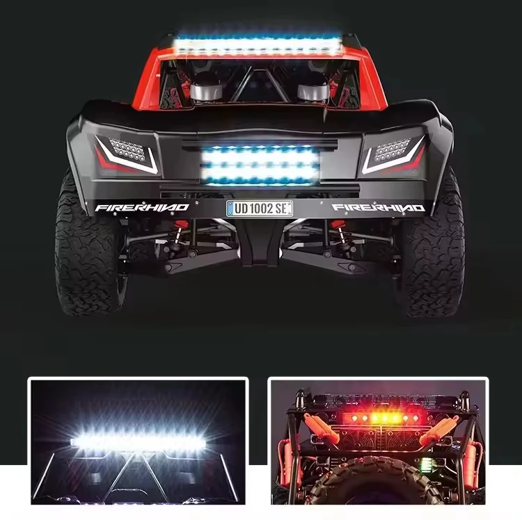 Hot Sale UD1002SE 1/10 2.4G All Terrain Desert 4WD Hobby Truggy Vehicle Brushless Short Truck 65KM/H Drift Rtr Rc Trophy Car
