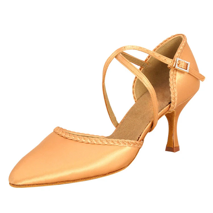  Closed toe diamond ballroom latin dance dancing shoes with rhinestone