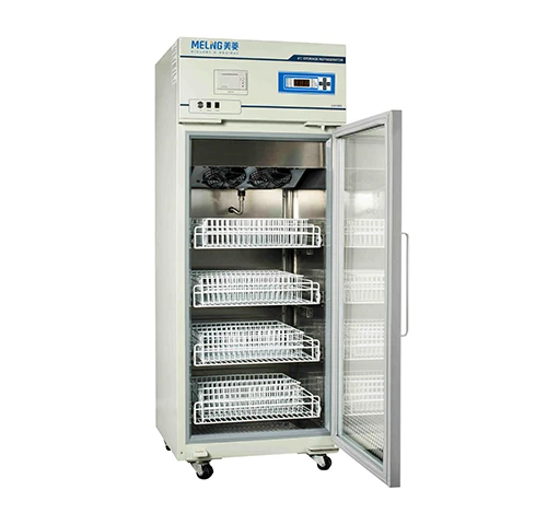 Meling 4+/-1C 268L Blood bank laboratory upright refrigerator with Stainless steel liner