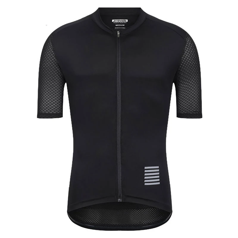 
Custom Sublimation Cycling Jersey Men Tops Bicycle Clothe Short Sleeve Bike Clothing Full Zipper Ropa Wear With Three Pockets 