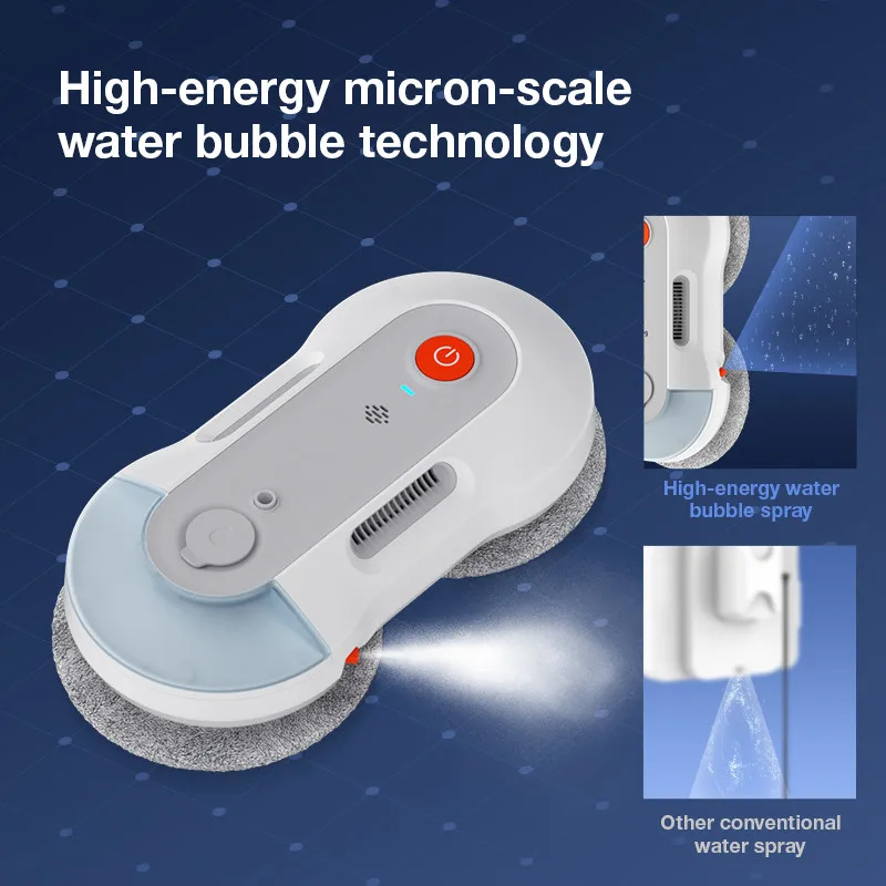 Household Electric Automatic Moving Cleaner Remote Control Water Spray Intelligent Robot Window Cleaning With APP Control