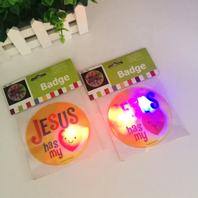 
Beian Competitive Price Personalized Custom Cheap Souvenir Gift Creative Crafts Led Light Up Sticker Badge 