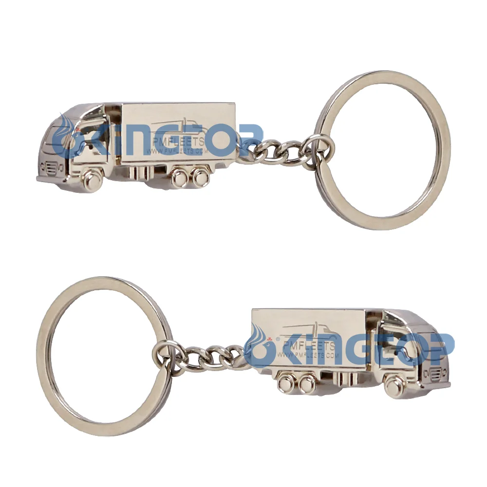 Metal Gear Head Key Ring Keychain 3d Mini Large Truck Model Metal Keychain Truck Driver Gift Keychain