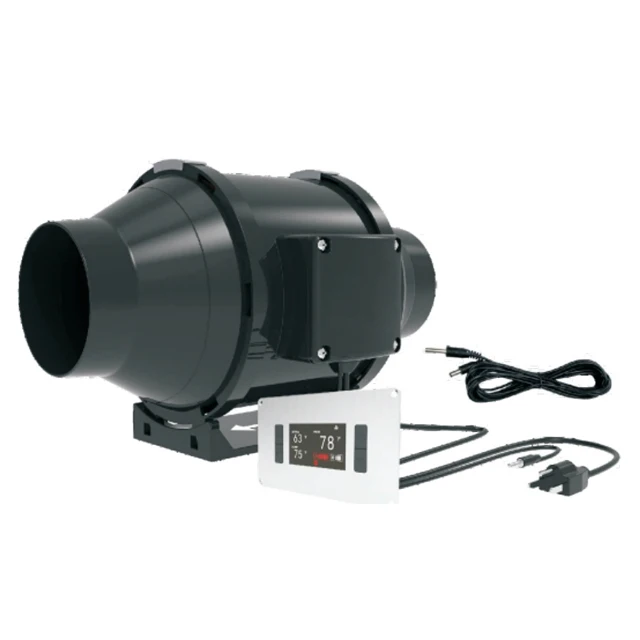 EC SMART INLINE DUCT FAN WITH SPEED CONTROLLER 6 INCH