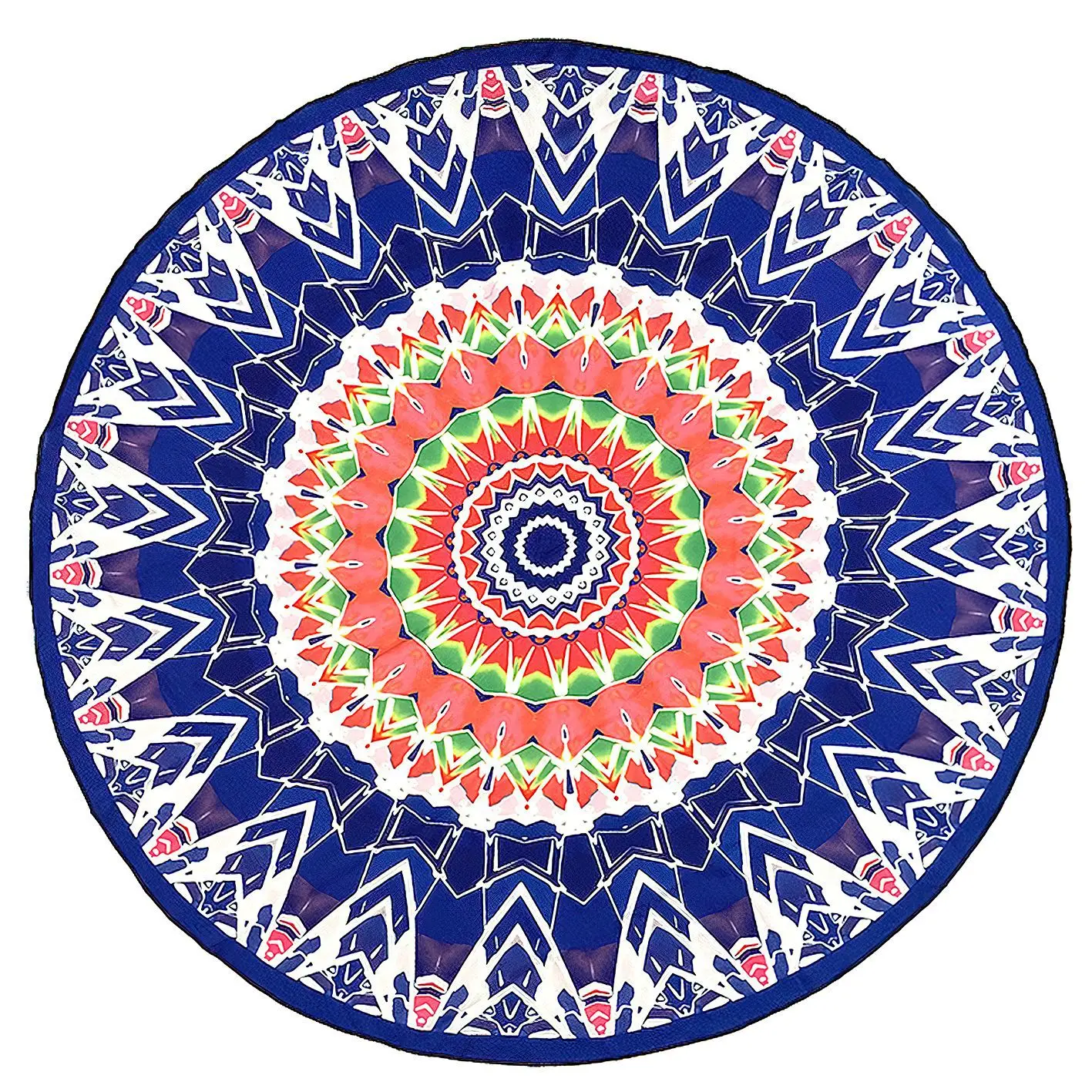 Новый женский шифоновый круглый шарф коврик для кемпинга Многофункциональный круглый Шелковый парео пляжный коврик