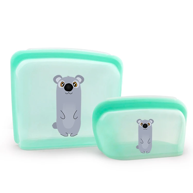 1000ML & 4000ML Silicone Baby Food Storage Container Freezer Reusable Food Container Silicone Bag