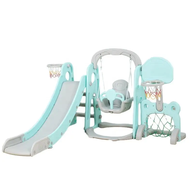 Selling-Well Cheap Indoor Playground Plastic Equipment Set Kid Slide And Swing