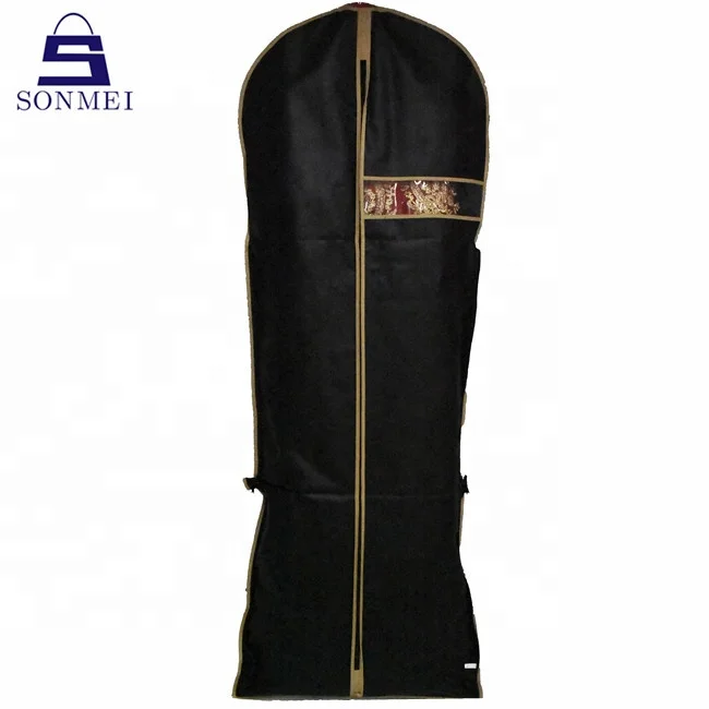 Dustproof folded non woven wedding garment dress reusable garment bag