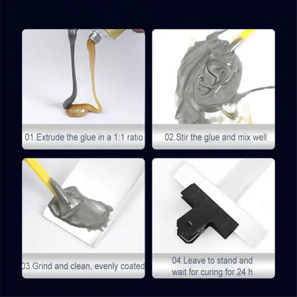 20g Quick-drying Casting Glue AB Glue Oil Tank Water Tank Metal Repair Agent Waterproof High Temperature Resistant Sealant
