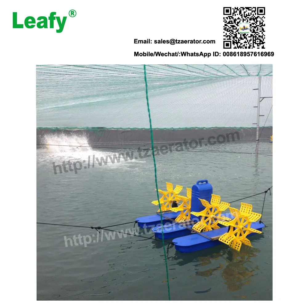 ECO aquaculture industrial 4 impeller paddle wheels aerator in China