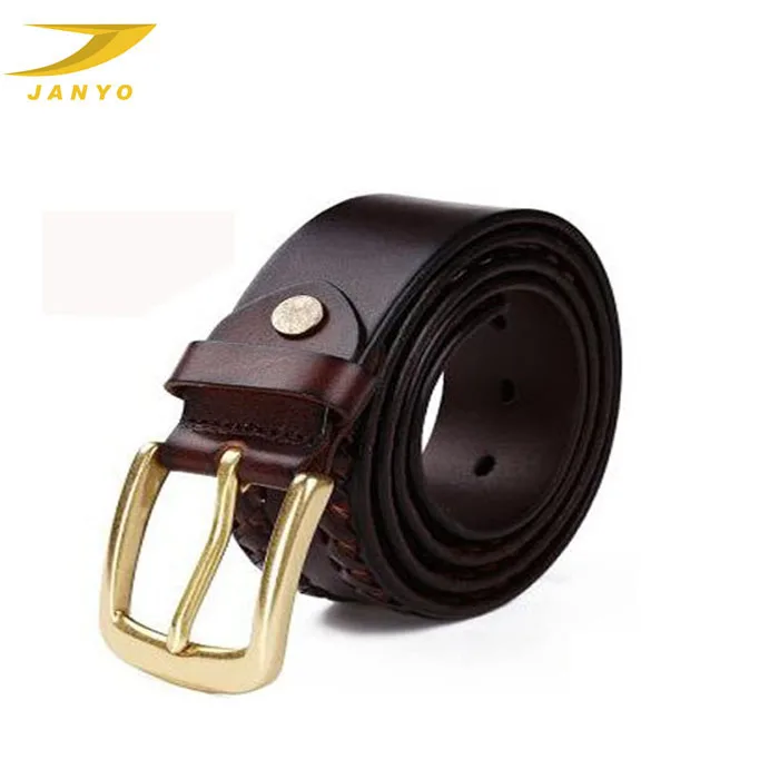 Hot custom belt buckles original braided genuine leather belt for man