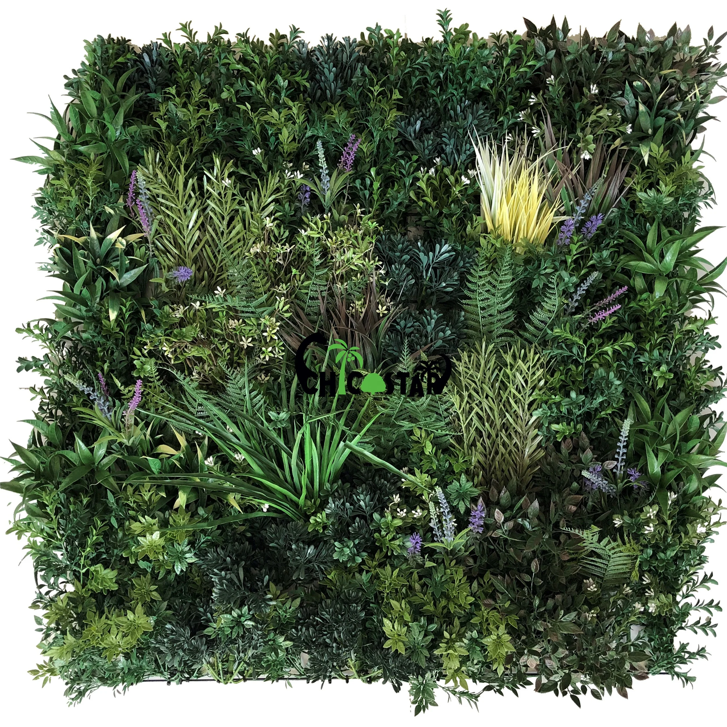 new design Garden Outdoor Decoration flame retardant artificial green wall panel / artificial plant wall for sale