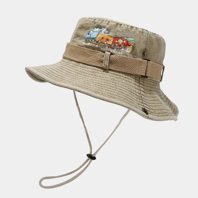gorras wholesale  foldable jean distressed washed cotton denim bob fishing hats custom embroidery logo bucket hat with string
