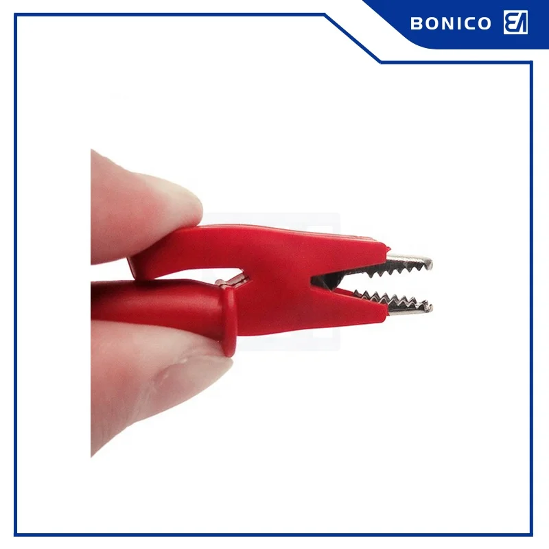 Никелевый зажим типа «крокодил» с штабелируемым банановым штекером 4 мм