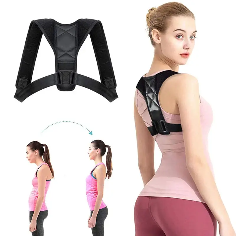 Back body shaper sitting posture correction belt breathable sitting posture corrector clavicle free adjustment support belt