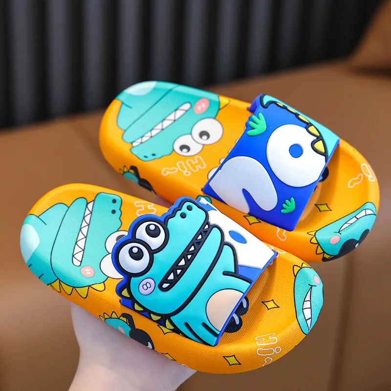 1-6 Years Kids Slippers Boys Cartoon Animal Anti-Slip Soft Summer Baby Slippers Beach Sandals Slipper Kids