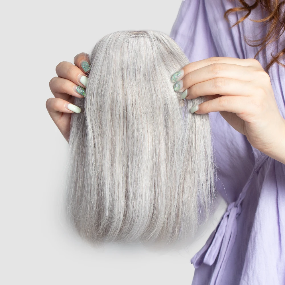 Raw 100% Remy Human Hair Clip-In Bangs Natural Virgin Cuticle Bangs Over Head Clip on Hair Extension