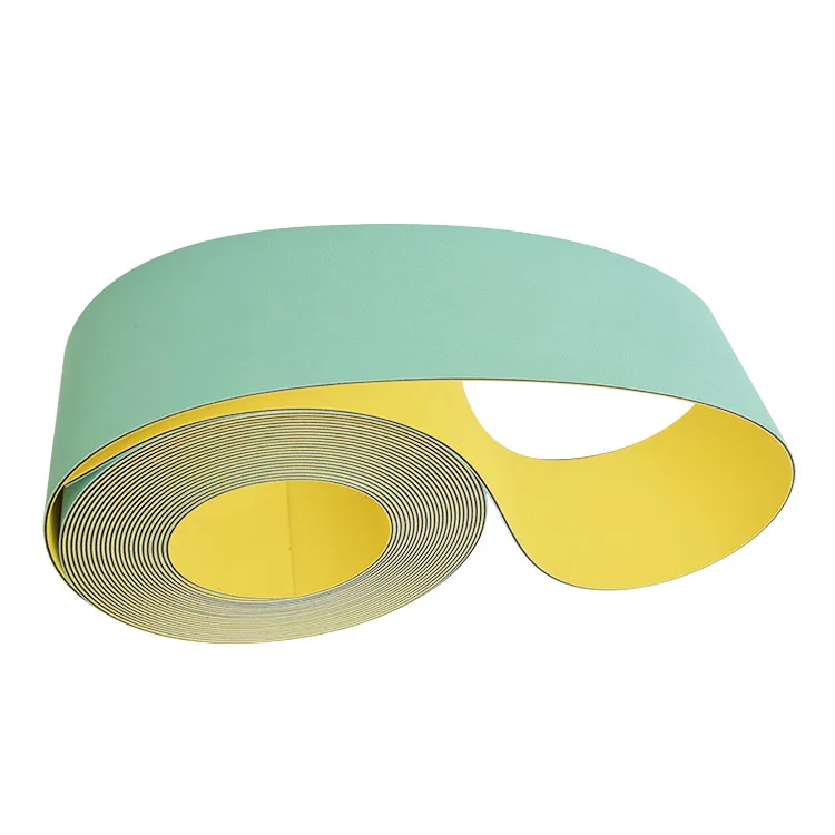 Open end 2.0mm light cyan-yellow high speed nylon sandwich transmission flat belt