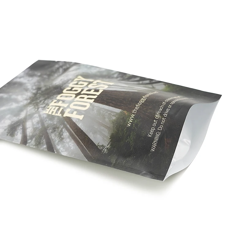 Matte Black Zip Lock Pouch Wholesale Reusable Custom Logo Zipper Printed Plastic aluminum foil Matte Black Ziplock packaging Bag