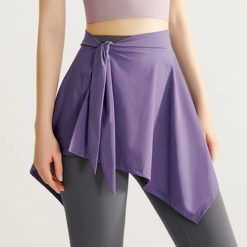 New Workout Yoga Hip Cover Up Wrap Dance Skirt Activewear Fitness Gym Tennis Wear Woman Clothes Sportswear