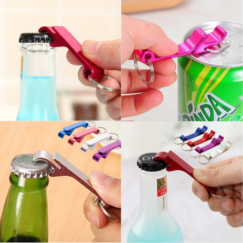 Portable Bottle Opener Key Chain Ring Tiger Can  Wine Bottle Aluminium For Promotional Gift Personalized Giveaway Corkscrews