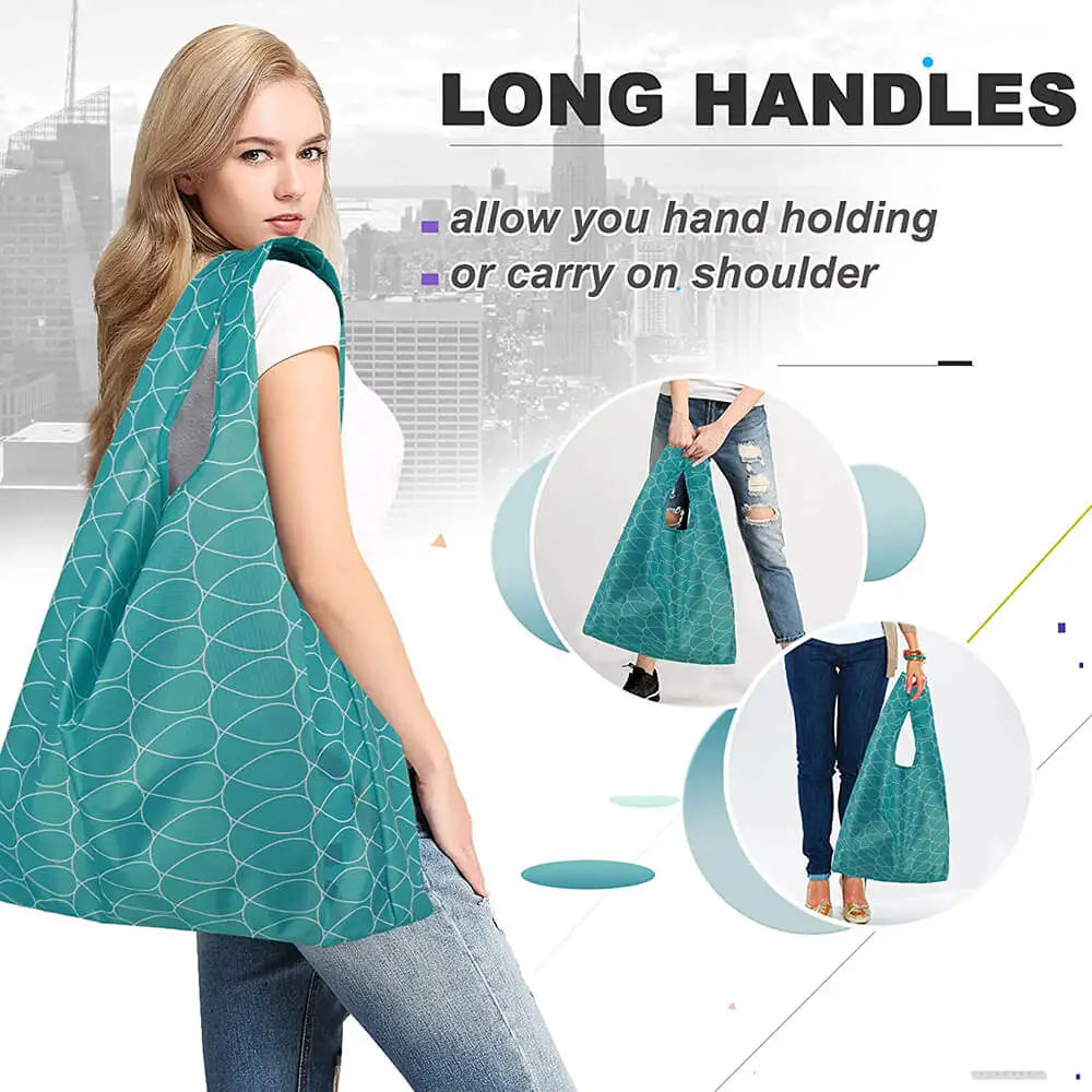 New Arrival Competitive Price Wholesale from China Custom Logo Printed Vest Bag Nylon Ripstop Grocery Bag Shopping Bag