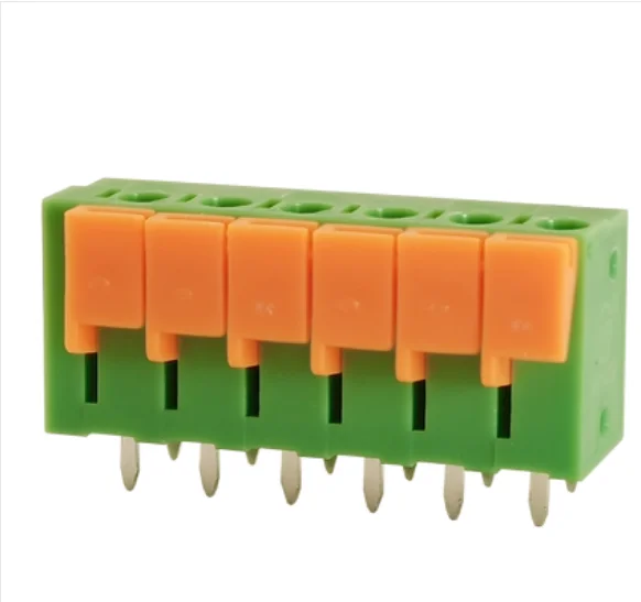 High quality KF141V spring type PCB wiring terminal 2.54MM 2/3/4/5/6/7/8P
