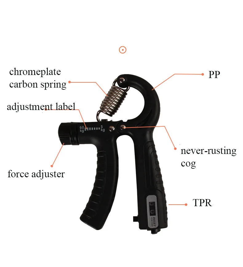 Hand Exerciser Grip Portable Hand Grip Muscle Strength Training Wrist Rehabilitation Developer Gym Equipment